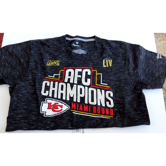 Fanatics Other - KC Chiefs AFC Champions Miami Bound Superbowl LIV T  Large